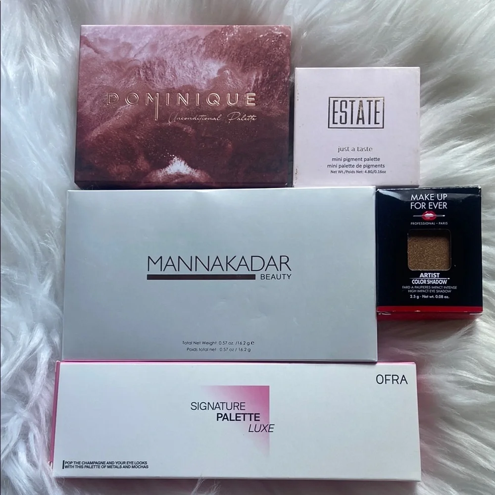 Eyeshadow Palette Bundle; Ofta Mannakadar Dominique Cosmetics & Estate - Picture 1 of 10